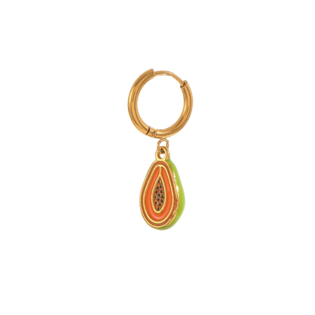 Pendientes Papayas Tropicalws