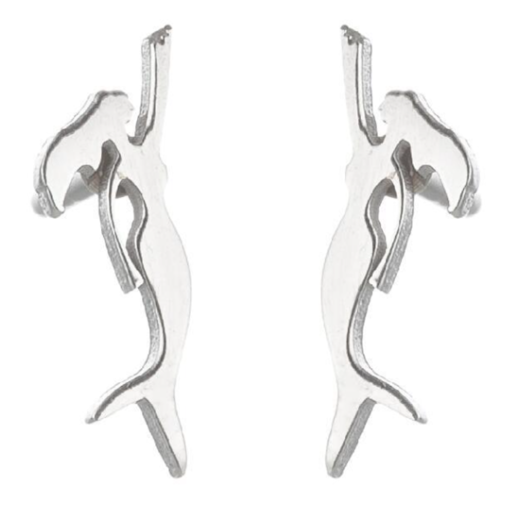 Pendientes Silueta Marina (Plateado)