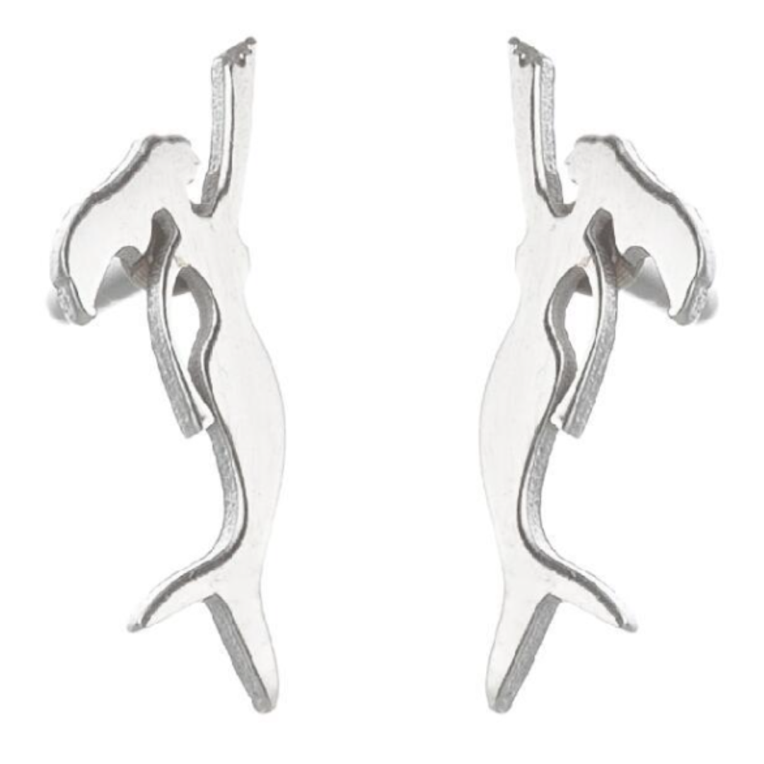 Pendientes Silueta Marina (Plateado)
