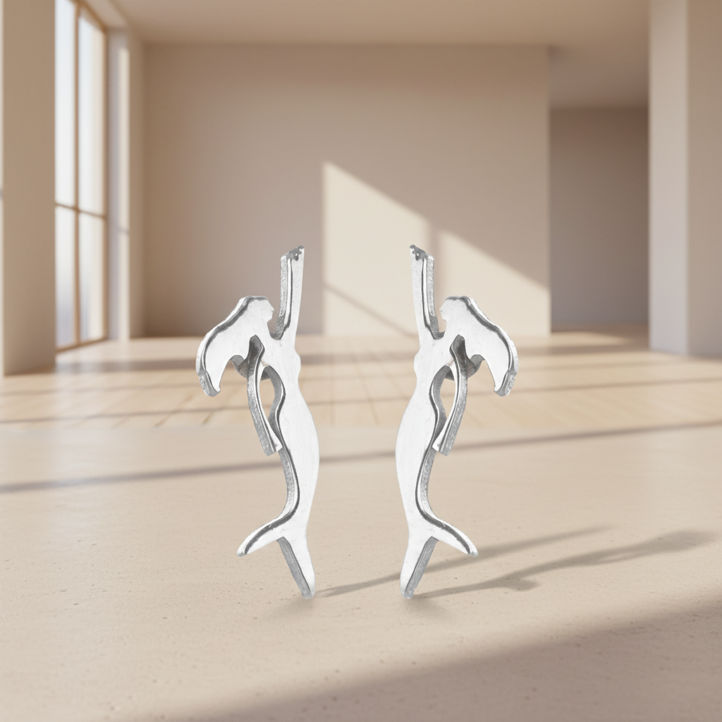 Pendientes Silueta Marina (Plateado)