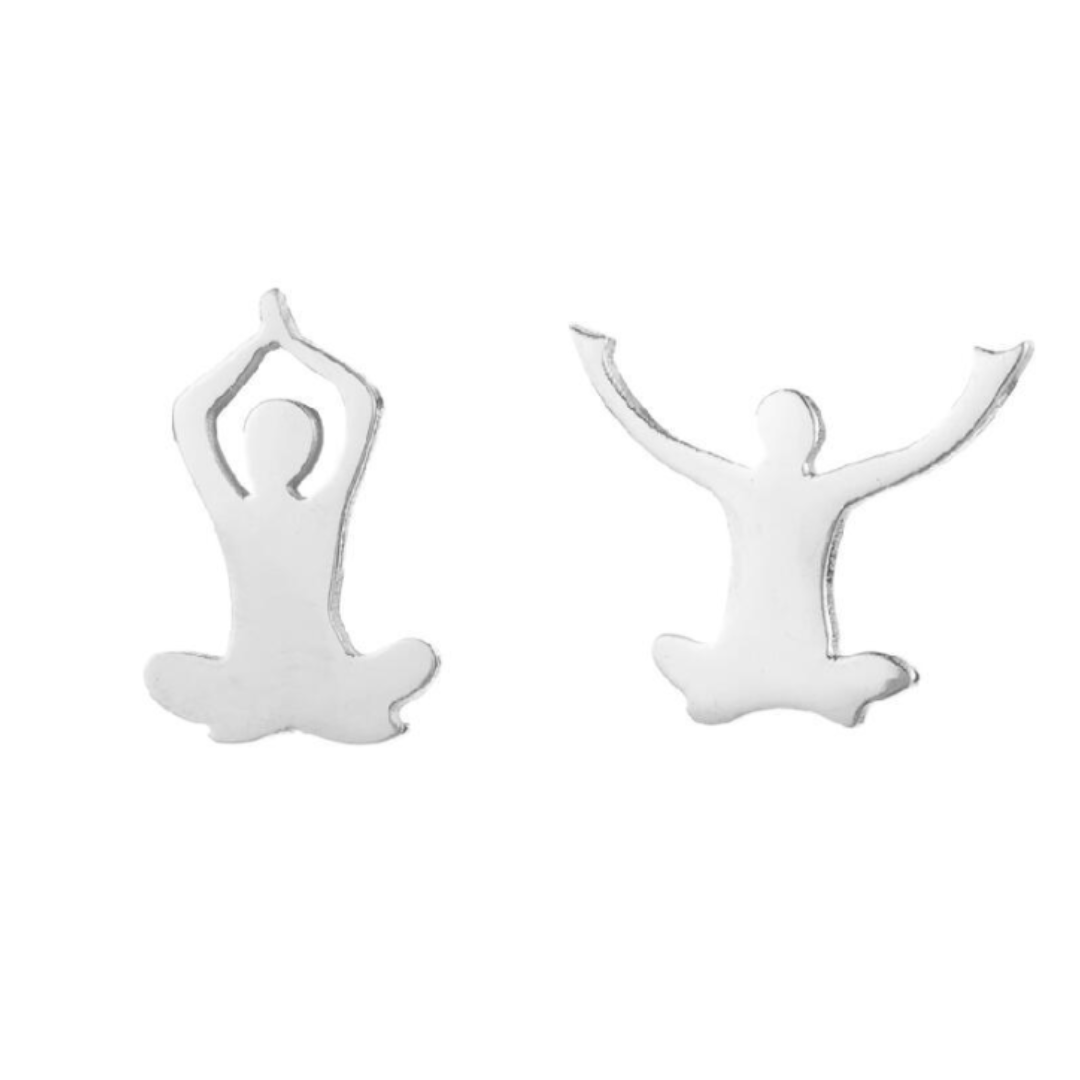 Pendientes Yoga (Plateado)