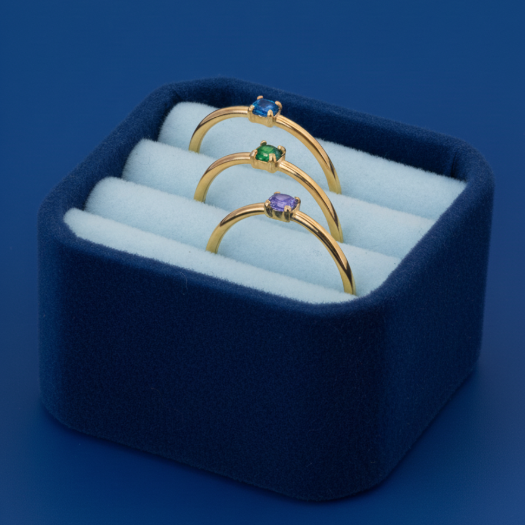 Anillo Azul Profundo