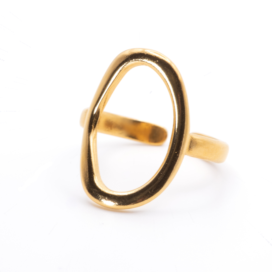 Anillo Flujo Dorado