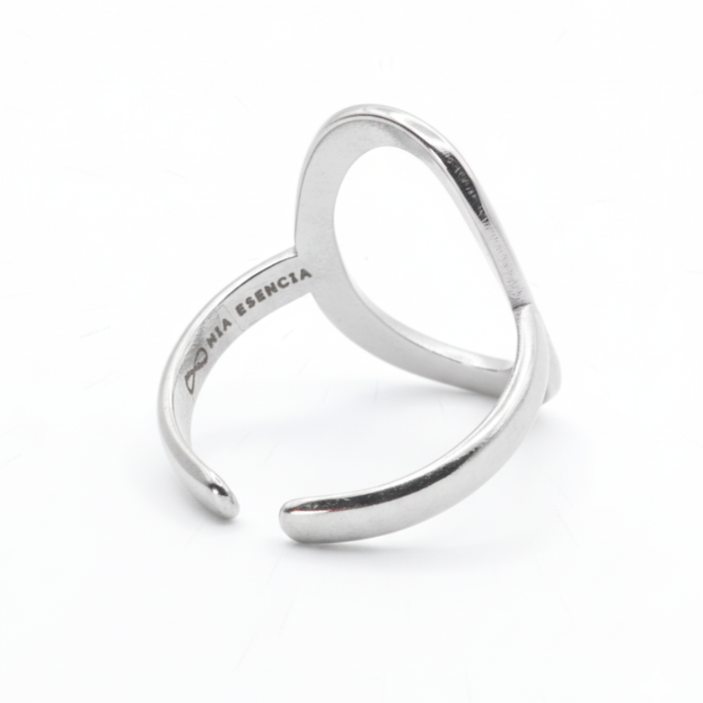 Anillo Flujo Plateado