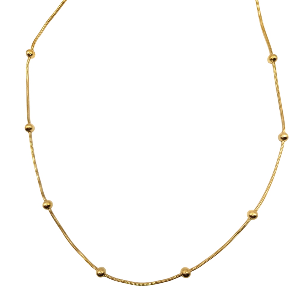 Collar Esferas Doradas