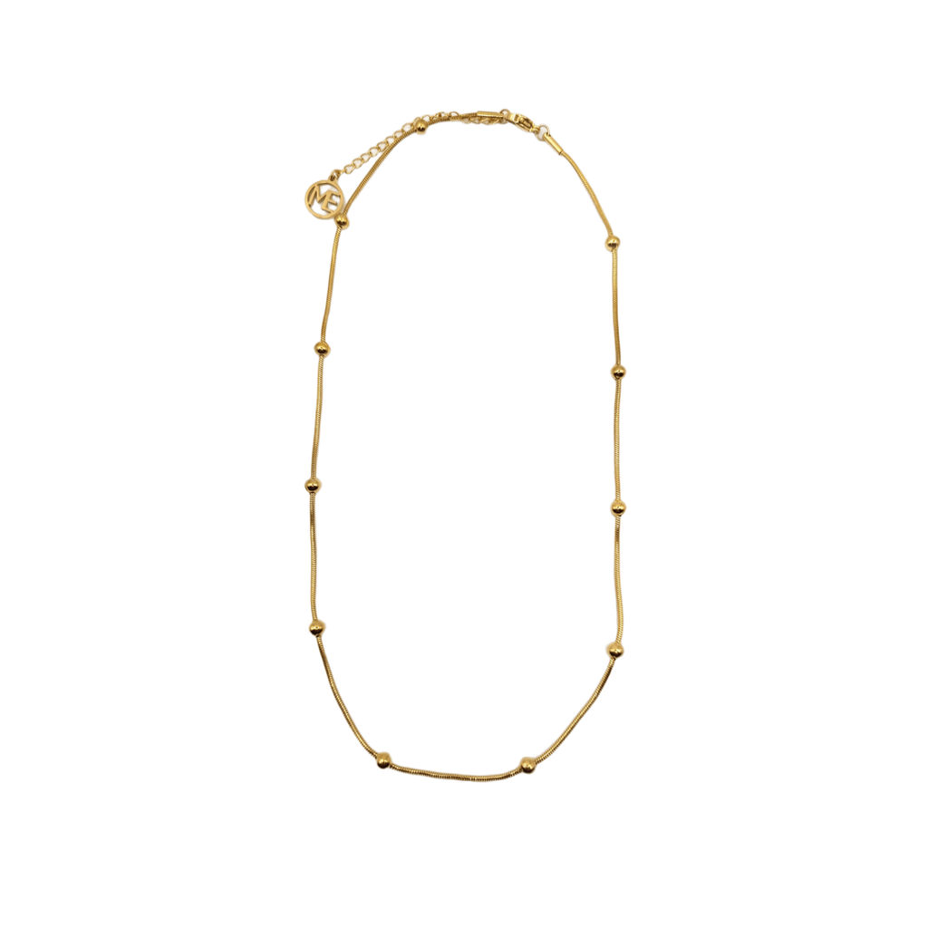 Collar Esferas Doradas