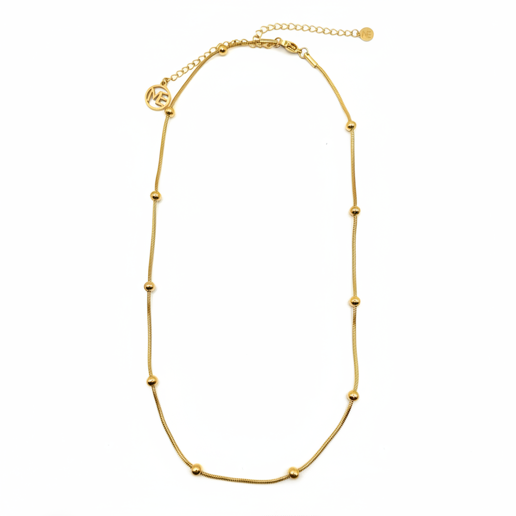 Collar Esferas Doradas