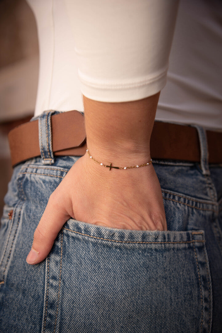 Pulsera Cruz Minimal