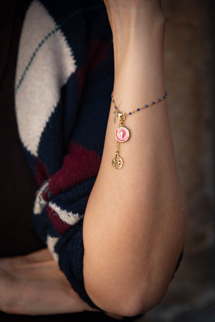 Charm Cruz Rosa de Luz