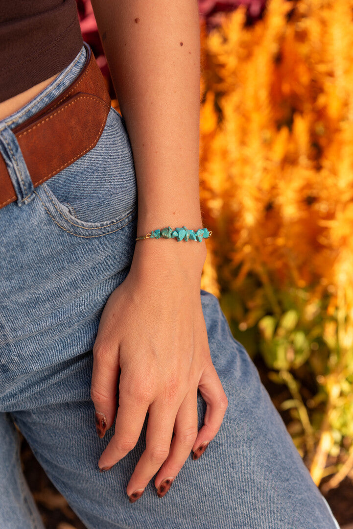 Pulsera Turquesa Bruta