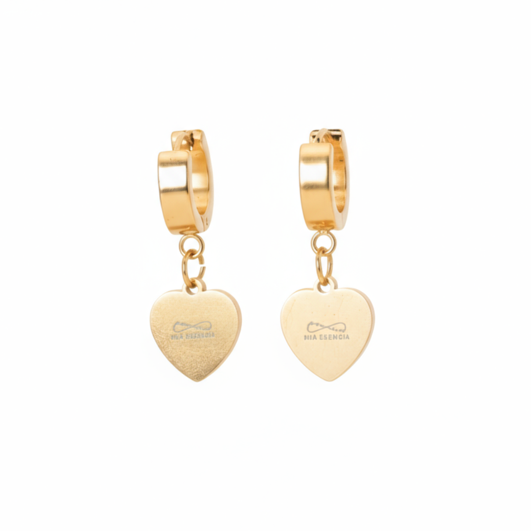 Aros Corazón Sombra