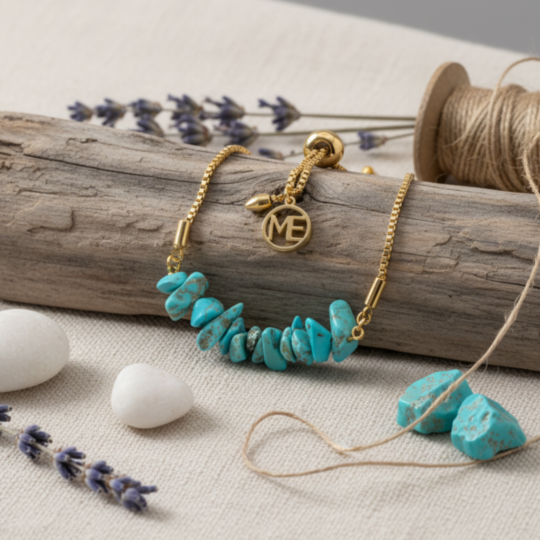 Pulsera Turquesa Bruta
