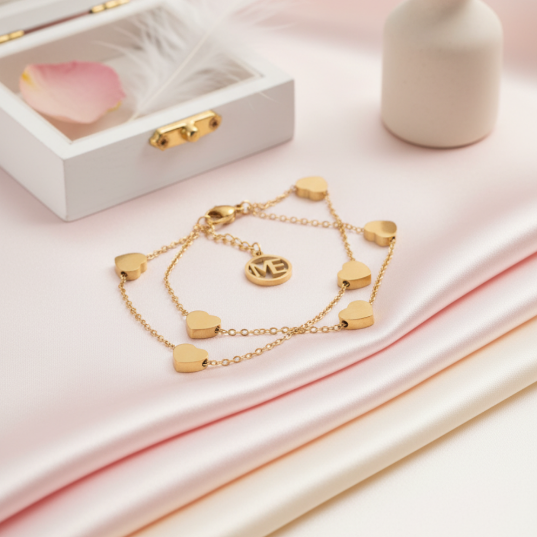 Pulsera Corazones de Mía