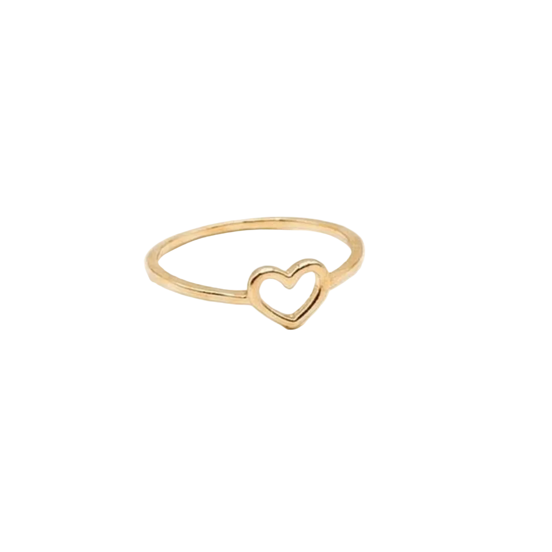Anillo Corazón Dorado